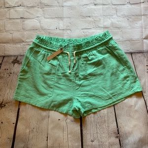 Love tree linen shorts large